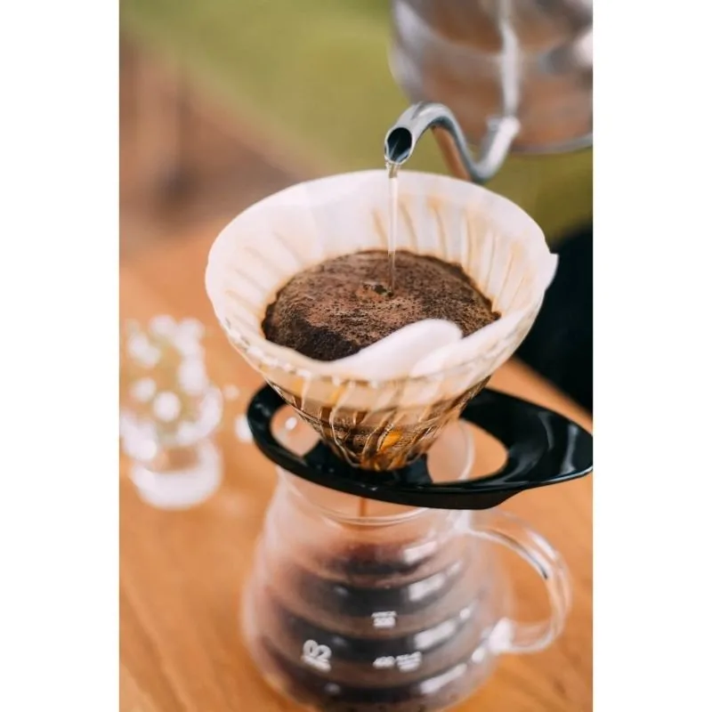 Hario V60 02 Cam Dripper, Siyah