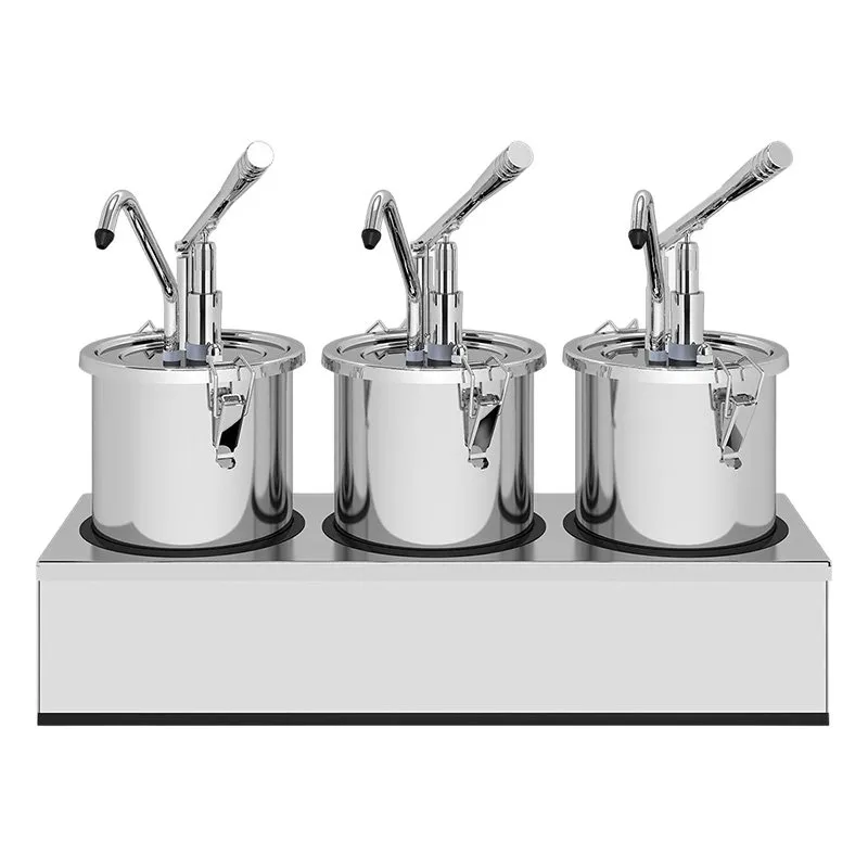 Kalando KD-001 Kollu Sos Pompası Üçlü Paslanmaz Kilitli 3x4.5 L