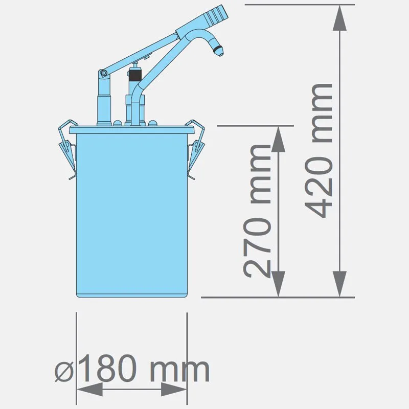 Kalando KD-001 Kollu Sos Pompası Paslanmaz Kilitli 4.5 Litre