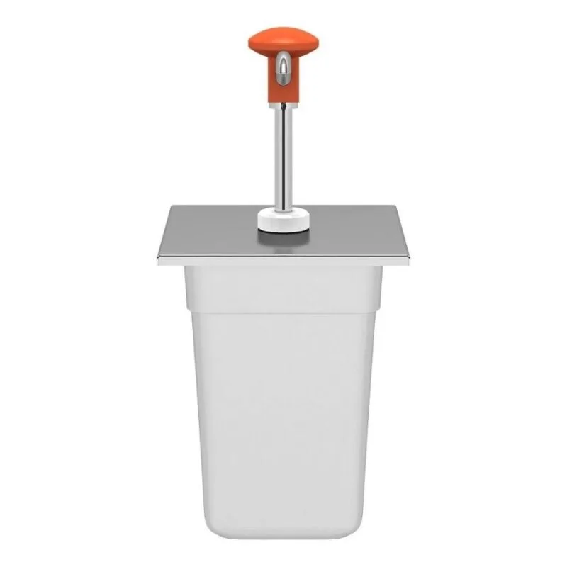 Kalando KD-002 Basmalı Sos Pompası Paslanmaz GN 1/6 3 L Turuncu
