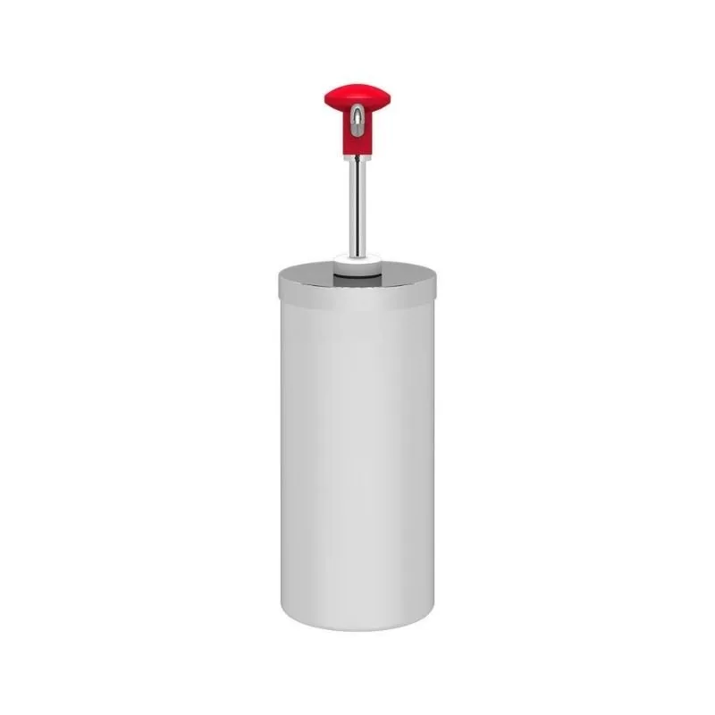 Kalando KD-004 Basmalı Sos Pompası Silindir Hazneli Paslanmaz 2.25 L Kırmızı