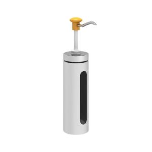 Kalando KD-006 Basmalı Sos Pompası Cam Silindir Hazneli 2.25 L Sarı
