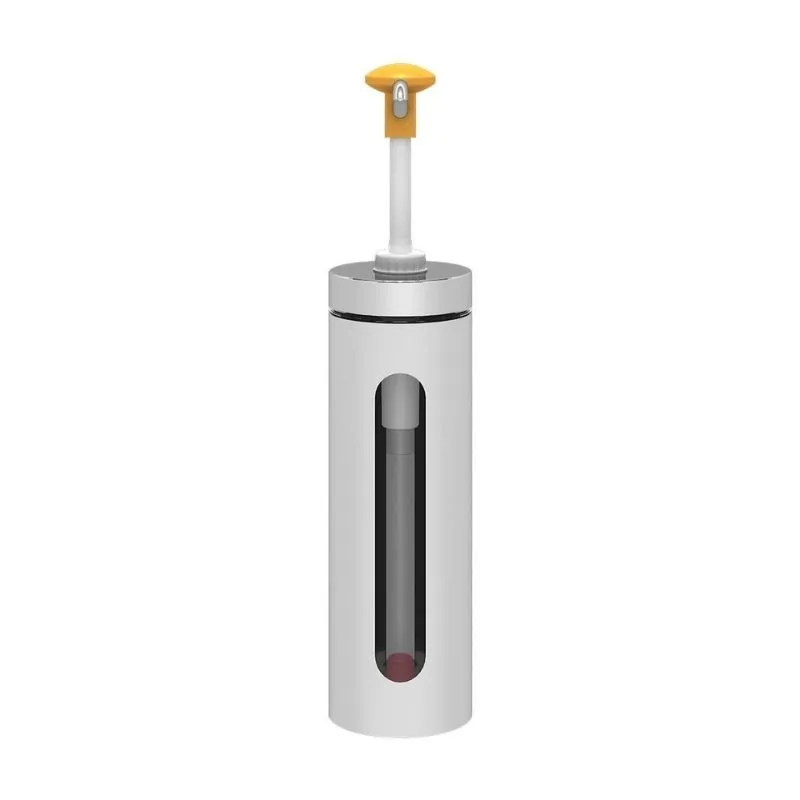 Kalando KD-006 Basmalı Sos Pompası Cam Silindir Hazneli 2.25 L Sarı