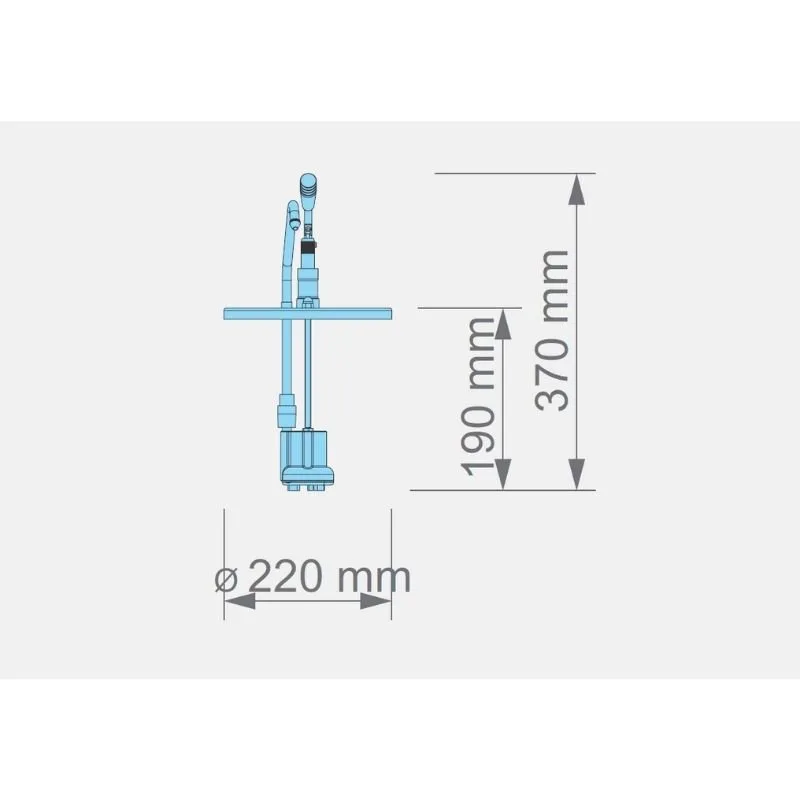 Kalando KD-009-5 Kollu Sos Pompası Ünitesi 5 L Kova Uyumlu Ø220mm
