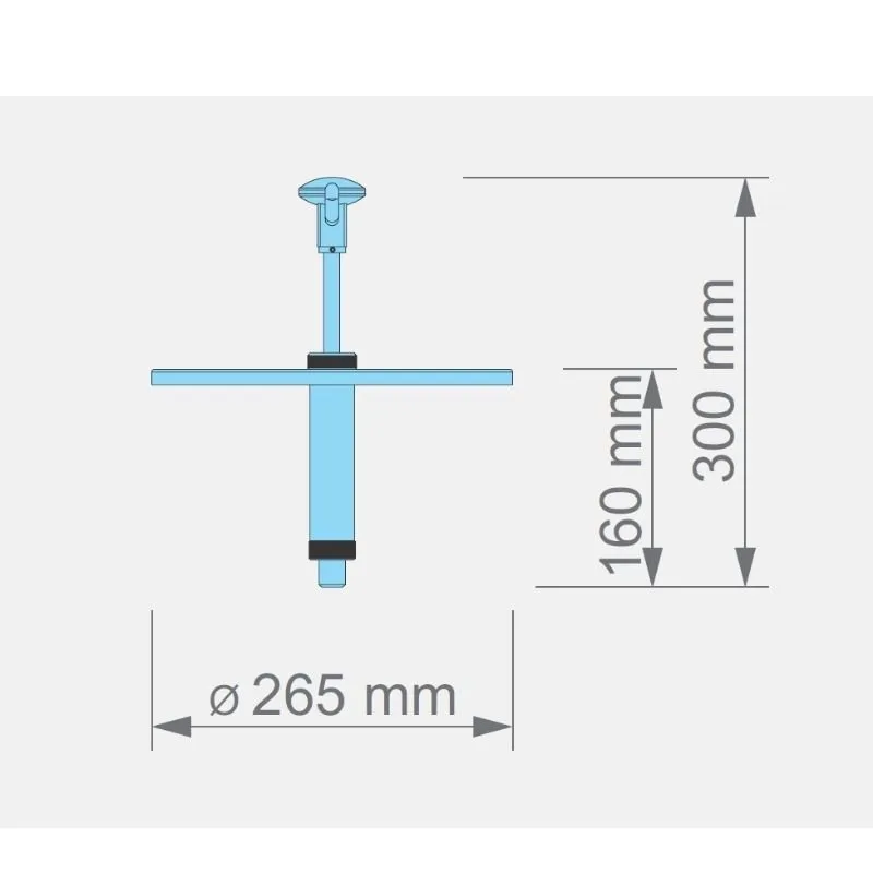 Kalando KD-010-265 Basmalı Sos Pompası Ünitesi 9-10 L Kova Uyumlu Ø265mm Kırmızı