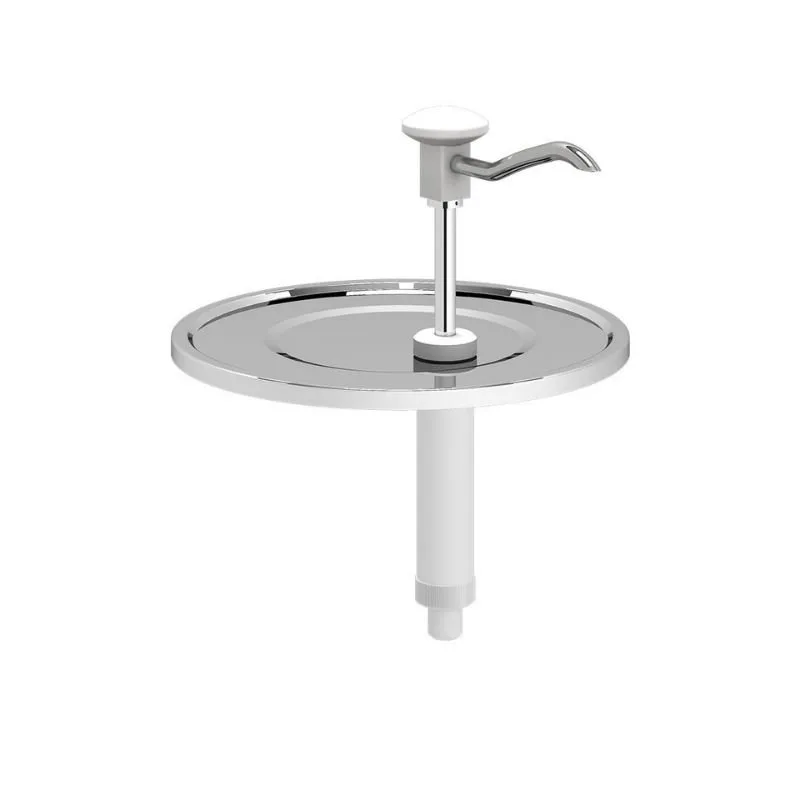 Kalando KD-010-265-C Basmalı Sos Pompası Ünitesi 9-10 L Kova Uyumlu Desenli Ø265mm Beyaz