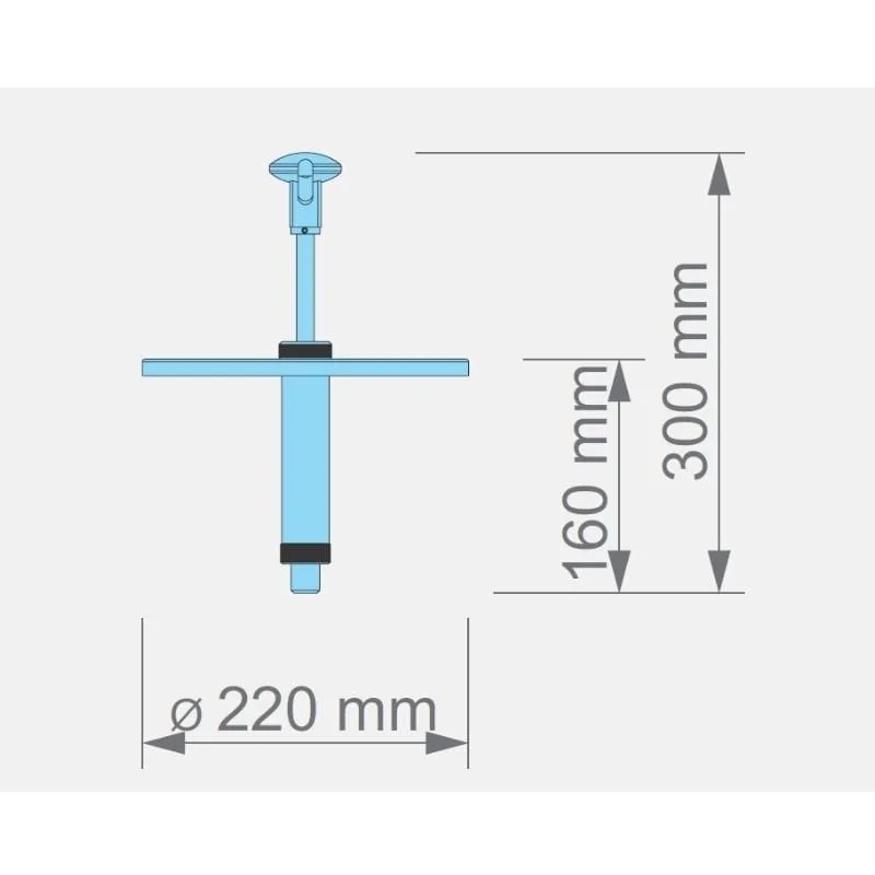 Kalando KD-010-5-220 Basmalı Sos Pompası Ünitesi 5 L Kova Uyumlu Ø220mm Sarı