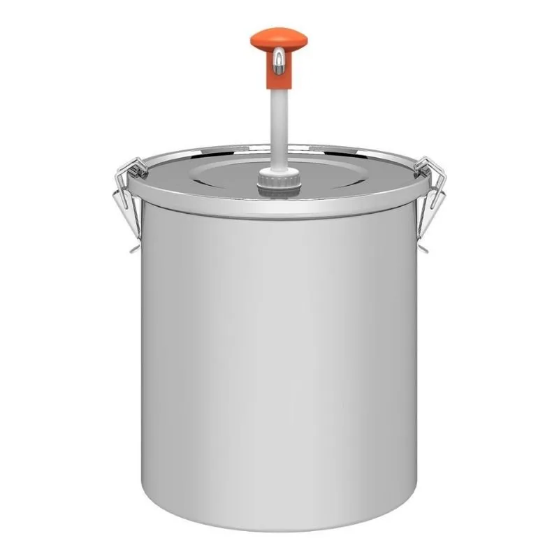 Kalando KD-01610 Basmalı Sos Pompası Paslanmaz Kilitli 10 L Turuncu