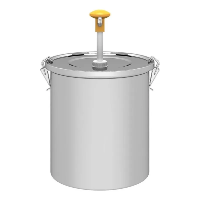 Kalando KD-01610 Basmalı Sos Pompası Paslanmaz Kilitli 10 L Sarı