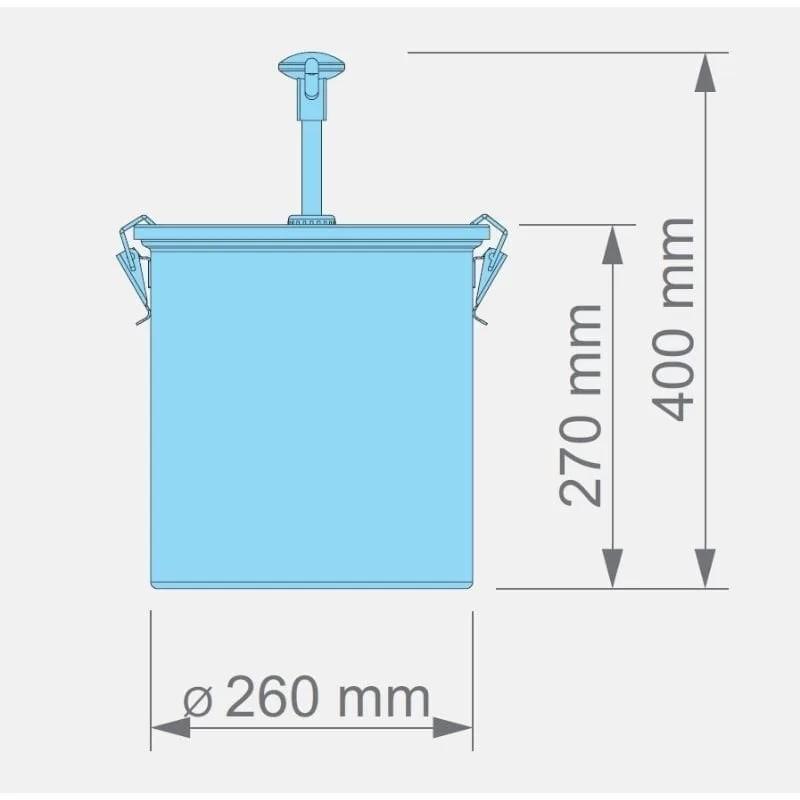 Kalando KD-01610 Basmalı Sos Pompası Paslanmaz Kilitli 10 L Beyaz