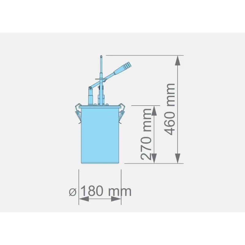 Kalando KD-019 Tek Kollu İğneli Sos Pompası Paslanmaz Tek Enjekte Dolum 4.5 L