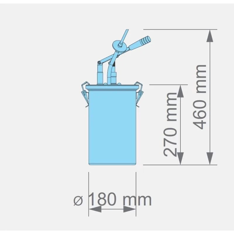 Kalando KD-020-4.5 Tek Kollu İğneli Sos Pompası Paslanmaz Açılı Enjekte Dolum 4.5 L