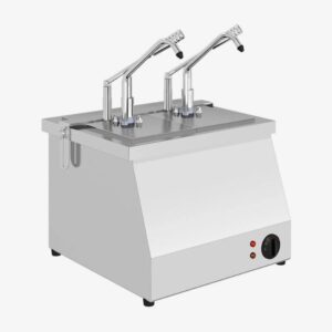 Kalando KD-021 Benmari Isıtmalı Sos Pompası Paslanmaz GN 1/4 2x5.25 L