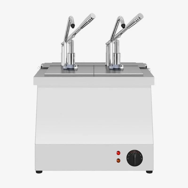 Kalando KD-021 Benmari Isıtmalı Sos Pompası Paslanmaz GN 1/4 2x5.25 L