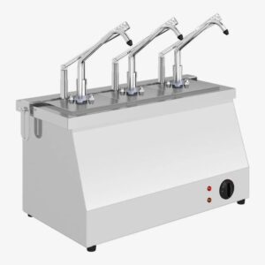 Kalando KD-021 Benmari Isıtmalı Sos Pompası Paslanmaz GN 1/6 3x3 L