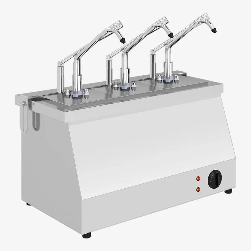 Kalando KD-021 Benmari Isıtmalı Sos Pompası Paslanmaz GN 1/6 3x3 L