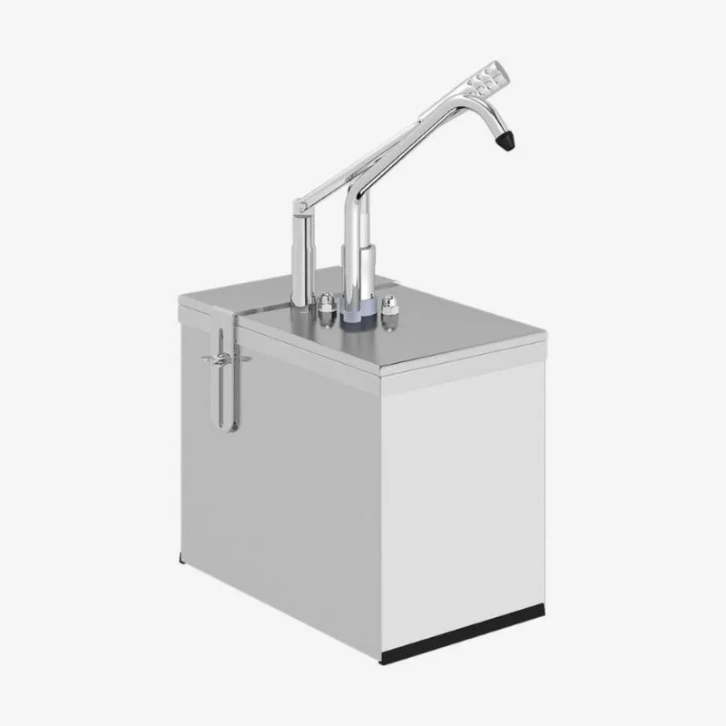 Kalando KD-214 Gastronorm Kollu Sos Pompası Tekli Stant Paslanmaz GN 1/4 5.25 L