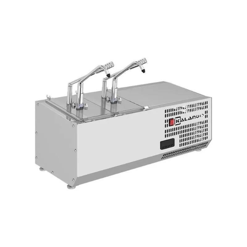 Kalando KD-COOLING Soğutmalı Sos Pompası İkili Paslanmaz GN 1/4 2x5.25 L