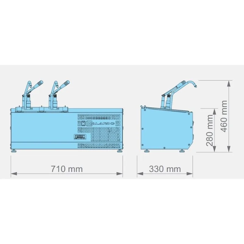 Kalando KD-COOLING Soğutmalı Sos Pompası İkili Paslanmaz GN 1/4 2x5.25 L