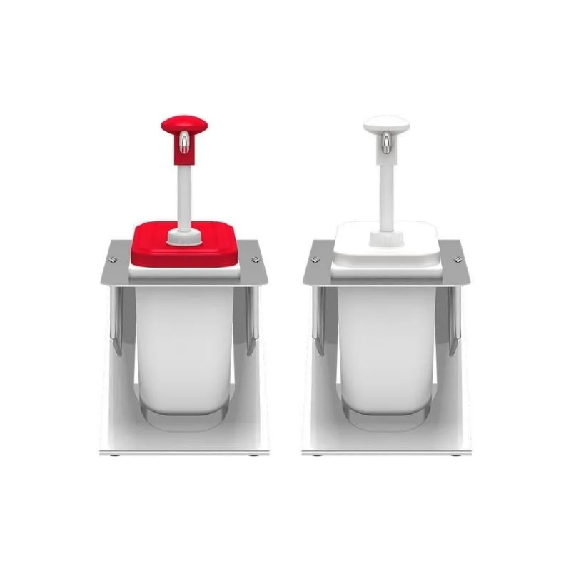 Kalando KDP-003 Basmalı Sos Pompası Tekli Z Stant Plastik 1.9 L Sarı