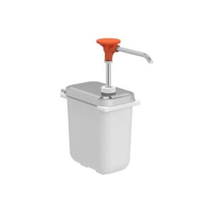Kalando KDS-003 Basmalı Sos Pompası Paslanmaz 1.9 L Turuncu
