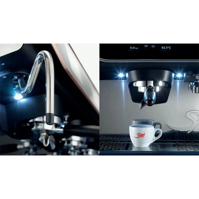 La San Marco D. Multiboiler 2 Gruplu Tam Otomatik Espresso Kahve Makinesi Kahverengi