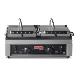 SGS TG 6040 DE Alt Üst Girintili Çift Kapaklı Tost Makinesi Elektrikli