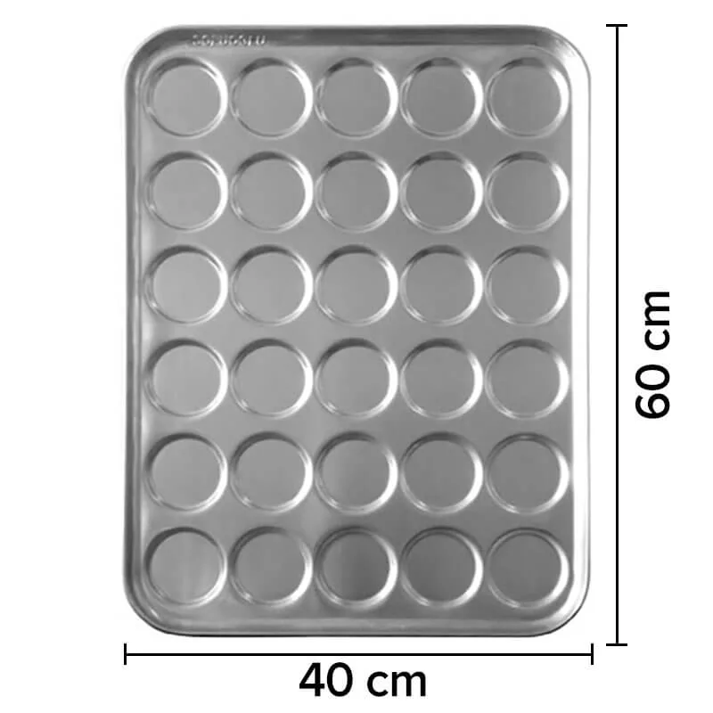 Sofuoğlu Hamburger Ekmek Tavası 12 Gözlü 11,5 Cm Çap 40x60 Cm 80 Gram