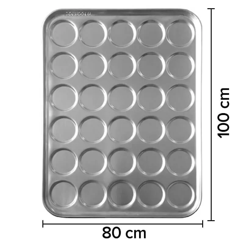 Sofuoğlu Hamburger Ekmek Tavası 48 Gözlü 10,5 Cm Çap 80x100 Cm 60 Gram