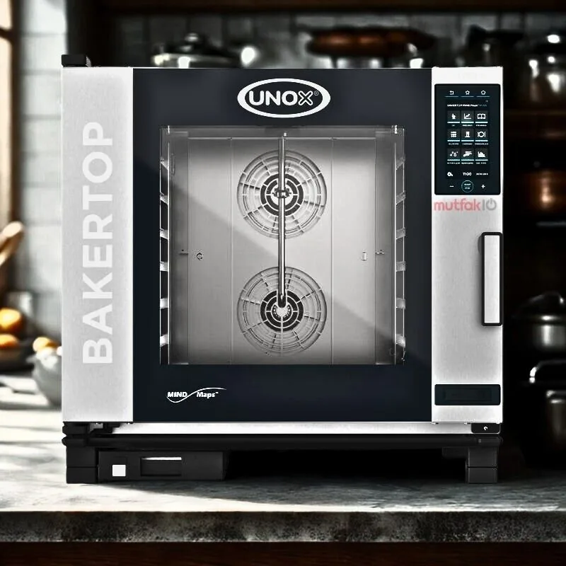 Unox Bakertop Plus Combi Patiseri Fırın Dijital 6 Tepsili 40x60 Cm Gazlı XEBC-06EU-GPRM