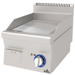 Atalay 600 Seri Nervürlü Krom Pleyt Izgara Set Üstü Elektrikli 40x60 Cm