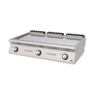 Atalay 730 Seri Düz Krom Pleyt Izgara Set Üstü Elektrikli 120x73 Cm