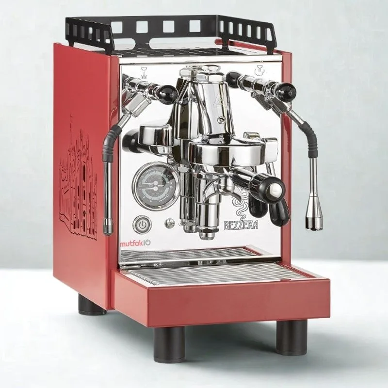 Bezzera ARIA TOP-MN RED Yarı Otomatik Espresso Kahve Makinesi, 1 Gruplu