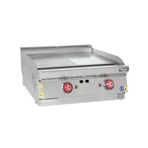 Himaksan Set Üstü Yarı Nevrürlü Pleyt Izgara, Gazlı, 80x70 cm HMK-PIGN 873