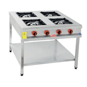 Himaksan Taban Raflı 4’Lü Ocak, LPG’li, 80x80 Cm HMK-TBOG 880 CE