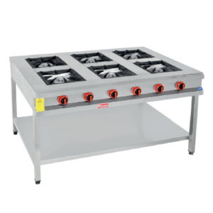 Himaksan Taban Raflı 6’Lı Ocak, LPG’li, 150x100 Cm HMK-TBOG 1510 CE