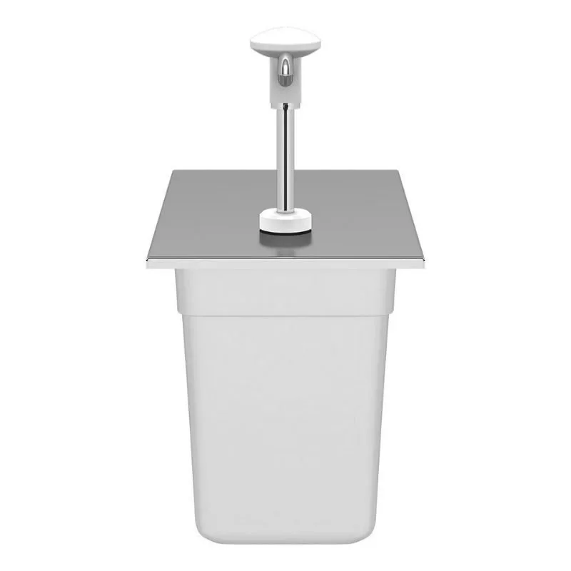 Kalando KD-002 Basmalı Sos Pompası Paslanmaz GN 1/3 7.25 L Beyaz