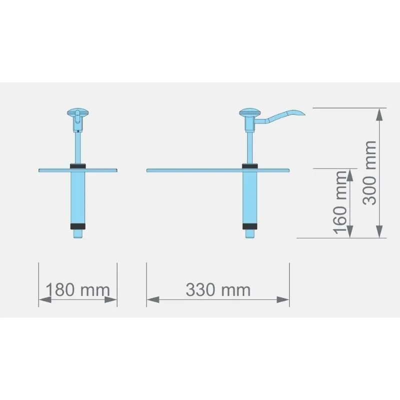 Kalando KD-002 Gastronorm Basmalı Sos Pompa Ünitesi GN 1/3 Turuncu