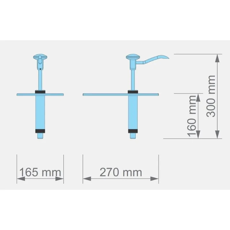 Kalando KD-002 Gastronorm Basmalı Sos Pompa Ünitesi GN 1/4 Beyaz