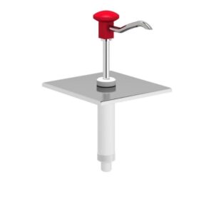 Kalando KD-002 Gastronorm Basmalı Sos Pompa Ünitesi GN 1/6 Kırmızı