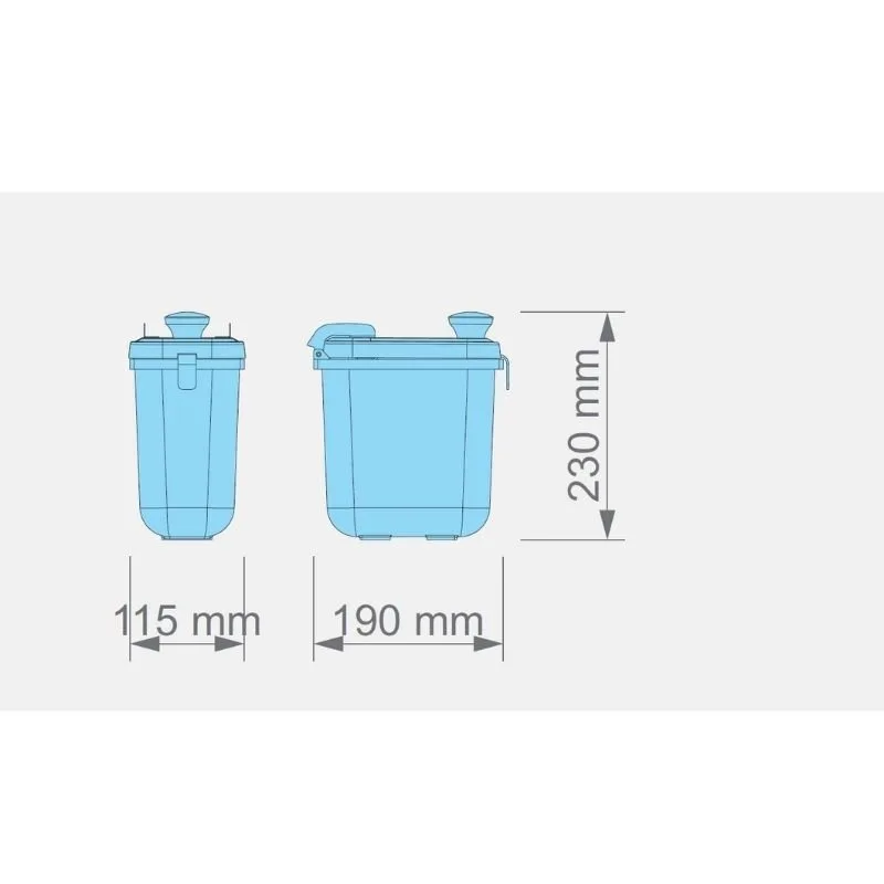 Kalando KDS-003-N Kapaklı Sos Kabı 1.9 L Beyaz