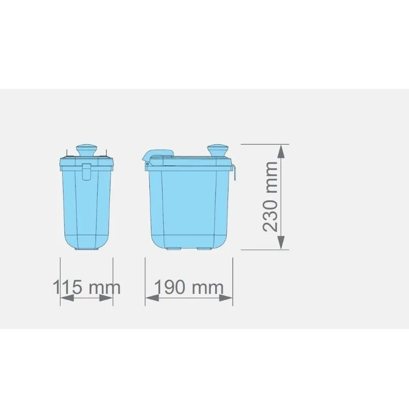 Kalando KDS-003-N Kapaklı Sos Kabı 1.9 L Kırmızı
