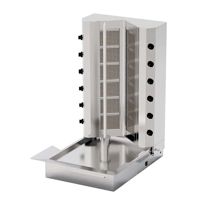 Kalitegaz 6+6 Radyanlı Motorsuz Döner Ocağı, Gazlı, Isıtıcılı V Model KLG146VH