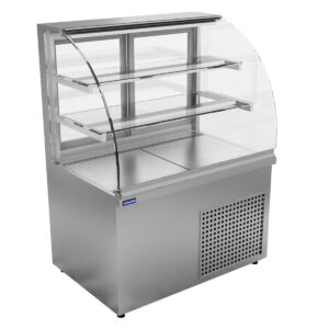 Öztiryakiler Bombe Camlı Nötr Teşhir Dolabı 150x70 Cm 360 L