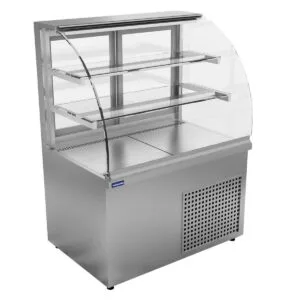 Öztiryakiler Bombe Camlı Nötr Teşhir Dolabı 100x70 Cm 240 L