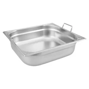 Öztiryakiler Saplı Gastronorm Küvet, Köşe Desenli GH 1/2x150, 26,5x32,5x15 cm