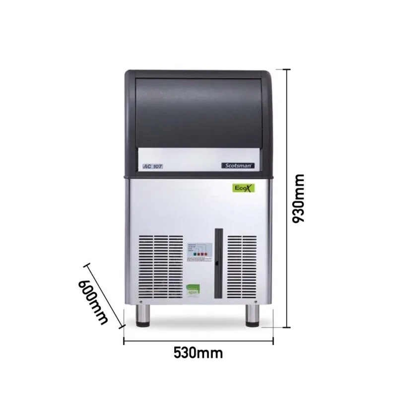 Scotsman AC107 EcoX Gurme Buz Makinesi, Hazneli 53 Kg/Gün Kapasiteli