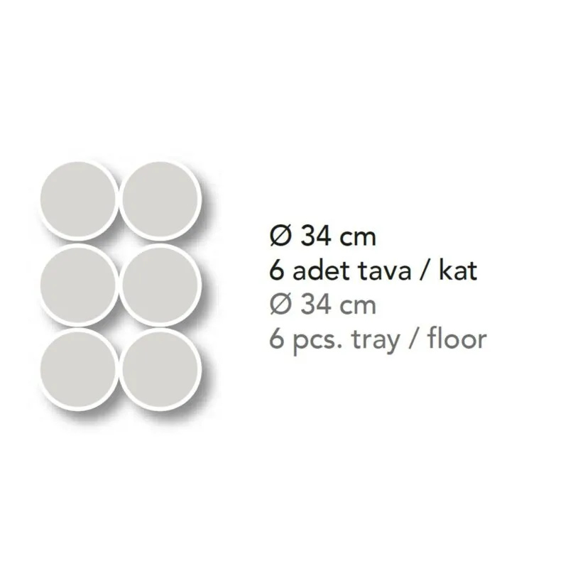 SGS PO 70105 DE Ø 34 Cm 6+6 Tava Kapasiteli Pizza Fırını Üstten Açılmalı Kapak