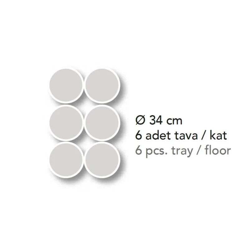 SGS PZ 75105 DE Ø 34 Cm 6+6 Tava Kapasiteli Pizza Fırını