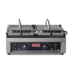 SGS TG 5530 DE Alt Üst Girintili Tost Makinesi Çift Kapaklı Elektrikli